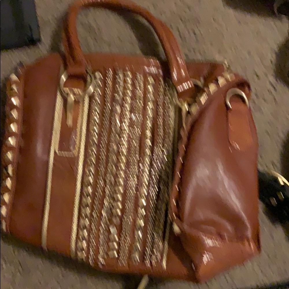 Women’s purse with gold studs